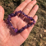 Natural Quartz 7 Chakra Bracelet Crystal Reiki Healing Stone