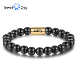 Custom Stainless Steel Name Engraved Bracelets for Men