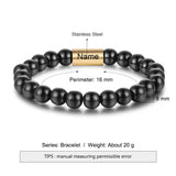 Custom Stainless Steel Name Engraved Bracelets for Men