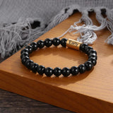 Custom Stainless Steel Name Engraved Bracelets for Men