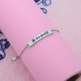 Music Scan Code Bangle Engrave Bracelet Customize Lettering Cuff Jewelry