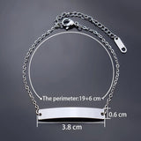 Music Scan Code Bangle Engrave Bracelet Customize Lettering Cuff Jewelry