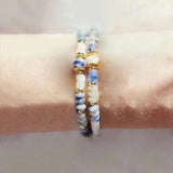 Labradorite Jade Sodalite Beaded Bracelet Party Gift