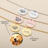 Custom Pet Photo Name Bracelet Stainless Steel Bracelet Animal Lover Gift