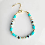 Soft Pottery Beads Stone Splice Bracelet Vintage Charm Polymer Clay Pulseras