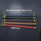 Custom Engraved Leather Bracelet for Women - Personalized DIY Bangle Gift