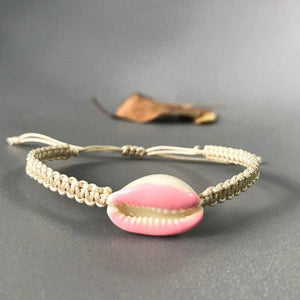 Boho Shell Bracelet Hand-Woven Couples Bangles Jewelry
