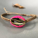 Boho Shell Bracelet Hand-Woven Couples Bangles Jewelry