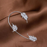 Sparkling Zircon Ear Cuff Clip Earrings - Wedding Jewelry