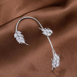 Sparkling Zircon Ear Cuff Clip Earrings - Wedding Jewelry