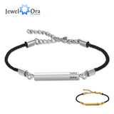 Personalized Engraved Names Bar Bracelets - Stainless Steel