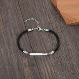 Personalized Engraved Names Bar Bracelets - Stainless Steel