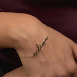 Personalized Name Bracelet Handwriting Bangle Gift