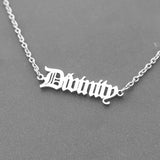 Personalized Name Bracelet Stainless Steel Old English Bangle