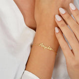 Personalized Name Bracelet for Women Girls Stainless Steel Chain Jewelry