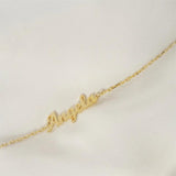 Personalized Name Bracelet for Women Girls Stainless Steel Chain Jewelry