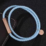 Engraved Letter Couple Bracelet Braided Rope Matching Bracelets