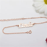 Personalized Stainless Steel Women's Bracelet with English Letter
