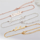 Personalized Stainless Steel Women's Bracelet with English Letter