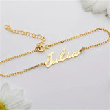 Personalized Stainless Steel Women's Bracelet with English Letter