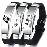Personalized Stainless Steel Letter Bracelet - Custom Engraved Name Bangle