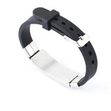 Personalized Stainless Steel Letter Bracelet - Custom Engraved Name Bangle