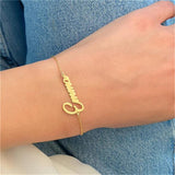 Personalized Name Bracelet for Women Stainless Steel Jewelry Gift
