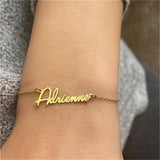 Personalized Name Bracelet for Women Stainless Steel Jewelry Gift