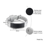 Stainless Steel ID Tap Bracelet for Men