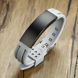 Stainless Steel ID Tap Bracelet for Men