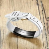 Stainless Steel ID Tap Bracelet for Men
