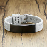 Stainless Steel ID Tap Bracelet for Men