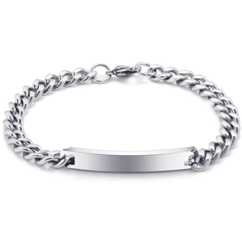 Arrival Chain Link Bracelet Stainless Steel 7mm Wide Bangle