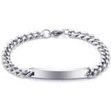 Arrival Chain Link Bracelet Stainless Steel 7mm Wide Bangle