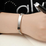 Arrival Chain Link Bracelet Stainless Steel 7mm Wide Bangle
