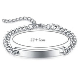 Arrival Chain Link Bracelet Stainless Steel 7mm Wide Bangle