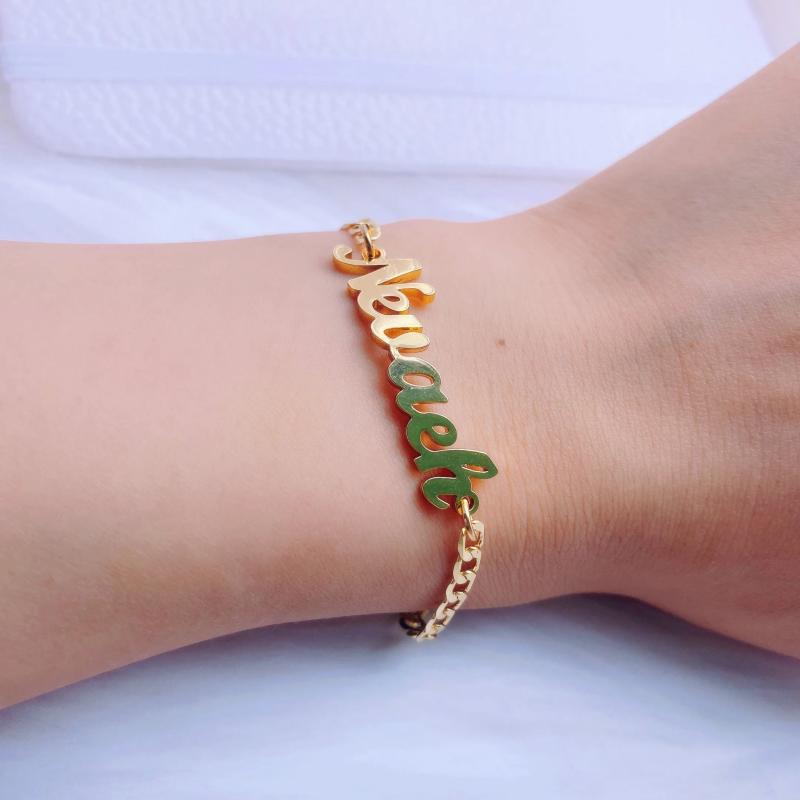Personalized Name Bracelet for Women - Customized Jewelry for Girlfriend