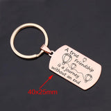 Stainless Steel Friendship Keychain - Travel-Friendly