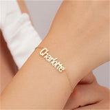 Custom Name Bracelet Charms Handwriting Signature Jewelry
