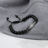 Personalized Stainless Steel Bar Bracelet with Engraving Names
