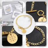 Alloy Knot Heart Name Charm Bangles Bracelets For Women Round Pendant Jewelry