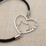 Personalized Kitty Cat Name Bracelet Rope Bangle Men Women Gift Pet