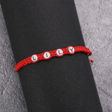 Red Rope Woven Bracelet Name Friendship Bracelets