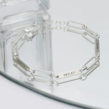 Personalized Stainless Steel Bracelet Custom 1-3 Nameplate Chain Punk Jewelry