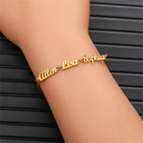 Personalized 3 Name Bracelet Family Bracelets Stainless Steel Jewelry