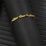 Personalized 3 Name Bracelet Family Bracelets Stainless Steel Jewelry