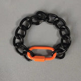 Women's Punk Stainless Steel Thick Chain Bangle Bracelet