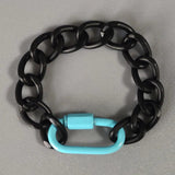 Women's Punk Stainless Steel Thick Chain Bangle Bracelet