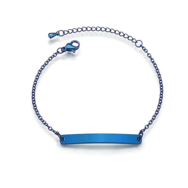 Custom Stainless Steel Rose Bracelet for Women Men Children