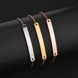 Custom Stainless Steel Rose Bracelet for Women Men Children
